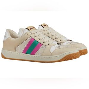 Gucci Screener Light GG Lame Sneaker